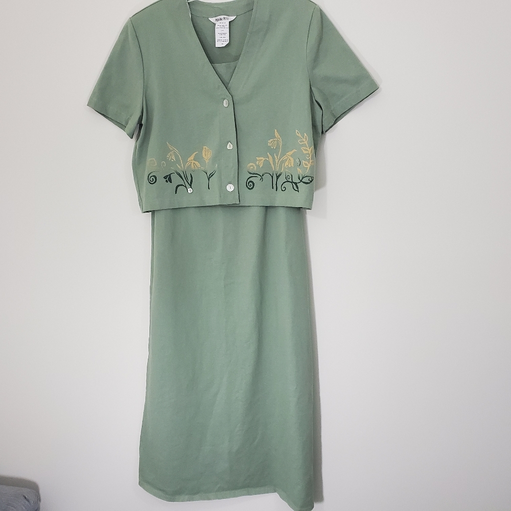 Vintage Piccalino 2 piece dress/jacket size 14P